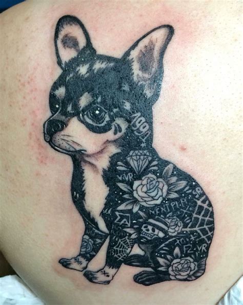 chihuahua tattoos|chihuahua tattoos body art guru.